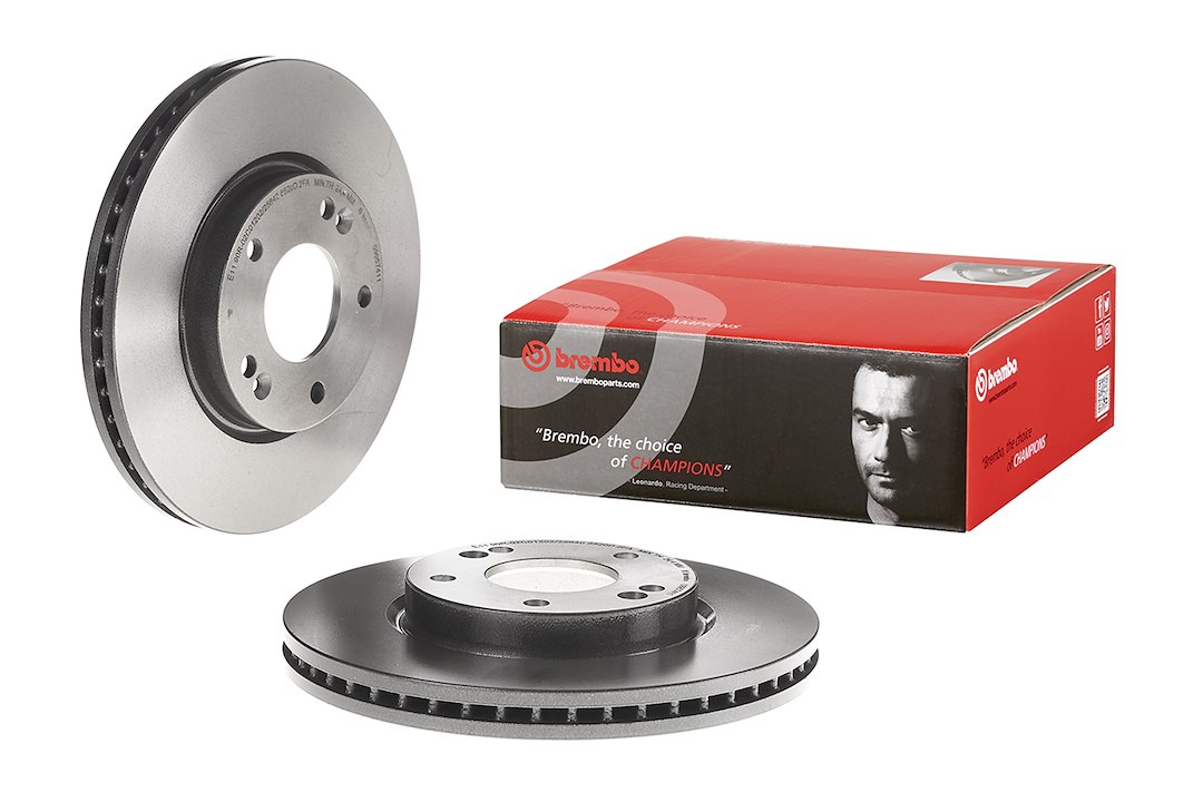 Brembo Brake Rotor, Vented, One Piece Design, Wheel Bolt Pattern 5 X 114.3 Millimeter – 09957411C02
