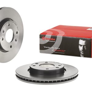 Brembo Brake Rotor, Vented, One Piece Design, Wheel Bolt Pattern 4 X 114.3 Millimeter – 09957421C02