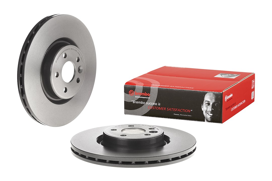 Brembo Brake Rotor, Vented, One Piece Design, Wheel Bolt Pattern 5 X 107.95 Millimeter – 09958611C02