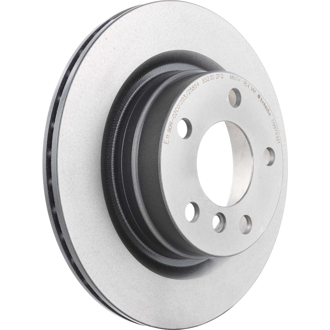 Brembo Brake Rotor, Prime, Vented, One Piece Design, Wheel Bolt Pattern 5 X 120 Millimeter – 09979321C02