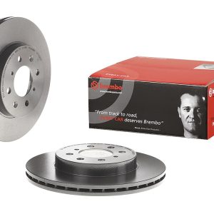 Brembo Brake Rotor, Vented, One Piece Design, Wheel Bolt Pattern 4 X 100 Millimeter – 09993611C02