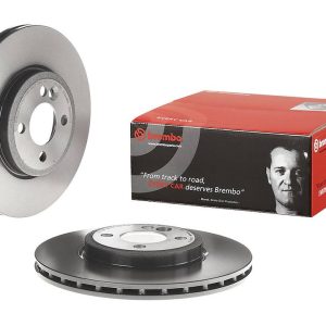 Brembo Brake Rotor, Vented, One Piece Design, Wheel Bolt Pattern 4 X 100 Millimeter – 09A04731C02
