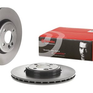 Brembo Brake Rotor, Vented, One Piece Design, Wheel Bolt Pattern 4 X 100 Millimeter – 09A04741C02