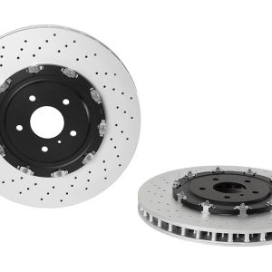 Brembo Brake Rotor, Vented Cross Drilled, One Piece Design, Wheel Bolt Pattern 5 X 114.3 Millimeter – 09A18713C02