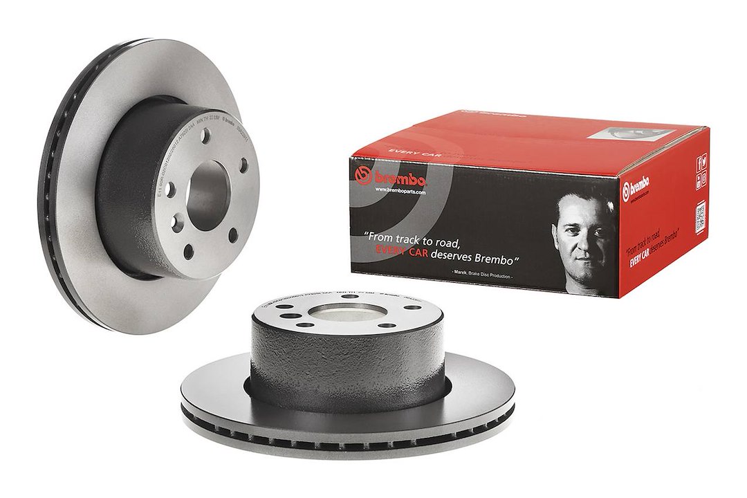 Brembo Brake Rotor, Vented, One Piece Design, Wheel Bolt Pattern 5 X 120 Millimeter – 09A22911C02