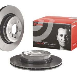Brembo Brake Rotor, Vented, One Piece Design, Wheel Bolt Pattern 5 X 120 Millimeter – 09A27011C02