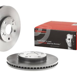 Brembo Brake Rotor, Vented, One Piece Design, Wheel Bolt Pattern 5 X 114.3 Millimeter – 09A38611C02