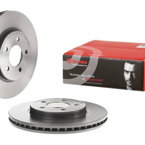 Brembo Brake Rotor, Vented, One Piece Design, Wheel Bolt Pattern 5 X 114.3 Millimeter – 09A40111C02