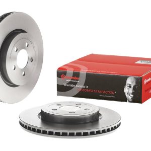 Brembo Brake Rotor, Vented, One Piece Design, Wheel Bolt Pattern 5 X 115 Millimeter – 09A40411C02