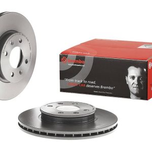 Brembo Brake Rotor, Vented, One Piece Design, Wheel Bolt Pattern 4 X 100 Millimeter – 09A44511C02