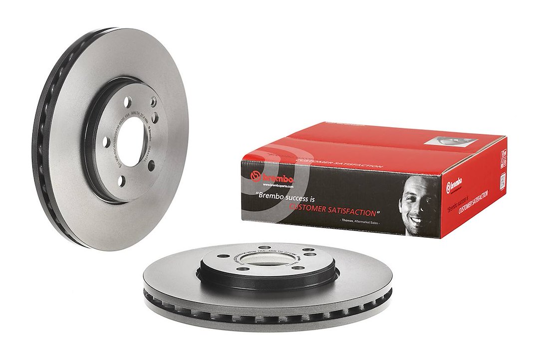 Brembo Brake Rotor, Vented, One Piece Design, Wheel Bolt Pattern 5 X 112 Millimeter – 09A44711C02