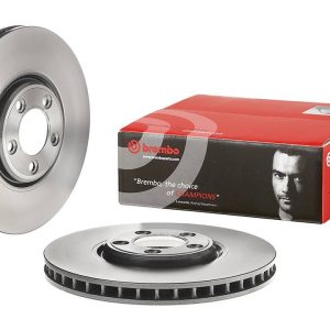 Brembo Brake Rotor, Vented, One Piece Design, Wheel Bolt Pattern 5 X 107.95 Millimeter – 09A52811C02