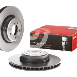 Brembo Brake Rotor, Vented, One Piece Design, Wheel Bolt Pattern 5 X 120 Millimeter – 09A59911C02