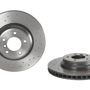 Brembo Brake Rotor, Xtra, Vented Cross Drilled, One Piece Design, Wheel Bolt Pattern 5 X 120 Millimeter – 09A5991XC02