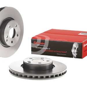 Brembo Brake Rotor, Vented, One Piece Design, Wheel Bolt Pattern 5 X 112 Millimeter – 09A62111C02