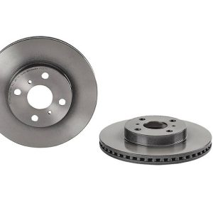 Brembo Brake Rotor, Vented, One Piece Design, Wheel Bolt Pattern 4 X 100 Millimeter – 09A70711C02