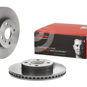 Brembo Brake Rotor, Vented, One Piece Design, Wheel Bolt Pattern 4 X 100 Millimeter – 09A70711C02