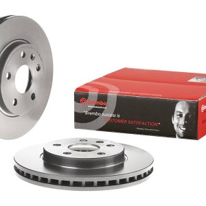 Brembo Brake Rotor, Vented, One Piece Design, Wheel Bolt Pattern 5 X 120 Millimeter – 09A96911C02
