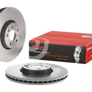 Brembo Brake Rotor, Vented, One Piece Design, Wheel Bolt Pattern 5 X 107.95 Millimeter – 09B02511C02