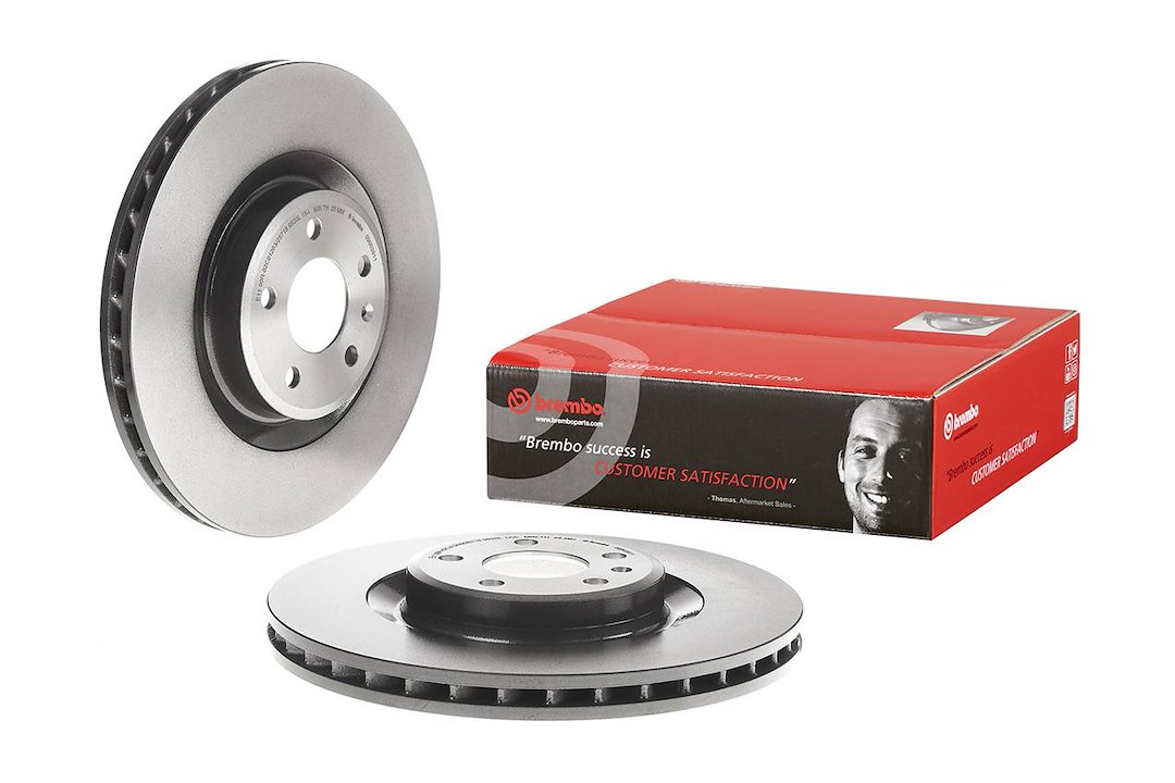 Brembo Brake Rotor, Vented, One Piece Design, Wheel Bolt Pattern 5 X 112 Millimeter – 09B03911C02