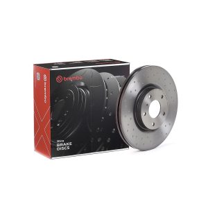Brembo Brake Rotor, Xtra, Vented Cross Drilled, One Piece Design, Wheel Bolt Pattern 5 X 114.3 Millimeter – 09B2661XC02