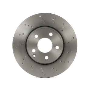 Brembo Brake Rotor, Xtra, Vented Cross Drilled, One Piece Design, Wheel Bolt Pattern 5 X 112 Millimeter – 09B2804XC02
