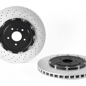 Brembo Brake Rotor, Vented Cross Drilled, One Piece Design, Wheel Bolt Pattern 5 X 114.3 Millimeter – 09B38613C02