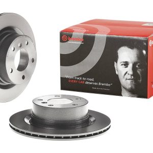 Brembo Brake Rotor, Vented, One Piece Design, Wheel Bolt Pattern 5 X 120 Millimeter – 09B41411C02