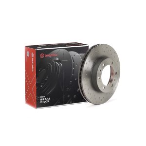 Brembo Brake Rotor, Xtra, Vented Cross Drilled, One Piece Design, Wheel Bolt Pattern 6 X 139.7 Millimeter – 09B4611XC02