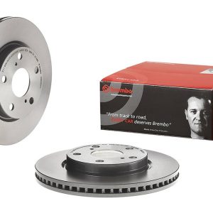 Brembo Brake Rotor, Vented, One Piece Design, Wheel Bolt Pattern 5 X 114.3 Millimeter – 09B52011C02