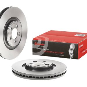 Brembo Brake Rotor, Vented, One Piece Design, Wheel Bolt Pattern 5 X 107.95 Millimeter – 09B55611C02