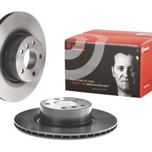 Brembo Brake Rotor, Vented, One Piece Design, Wheel Bolt Pattern 5 X 120 Millimeter – 09B56911C02