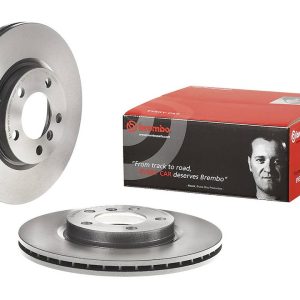 Brembo Brake Rotor, Vented, One Piece Design, Wheel Bolt Pattern 5 X 120 Millimeter – 09B63811C02