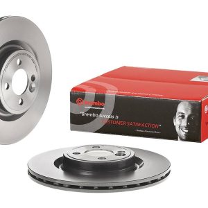 Brembo Brake Rotor, Vented, One Piece Design, Wheel Bolt Pattern 4 X 100 Millimeter – 09B75411C02