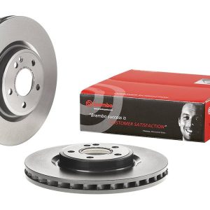 Brembo Brake Rotor, Vented, One Piece Design, Wheel Bolt Pattern 5 X 112 Millimeter – 09B80741C02