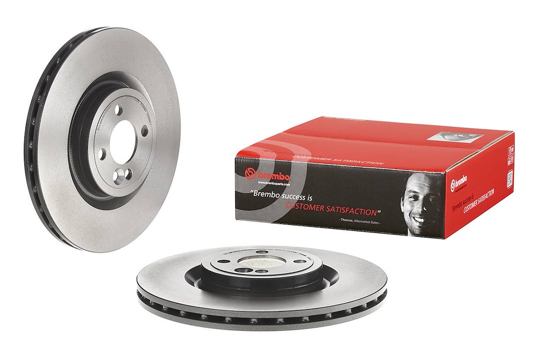 Brembo Brake Rotor, Vented, One Piece Design, Wheel Bolt Pattern 4 X 100 Millimeter – 09B95611C02