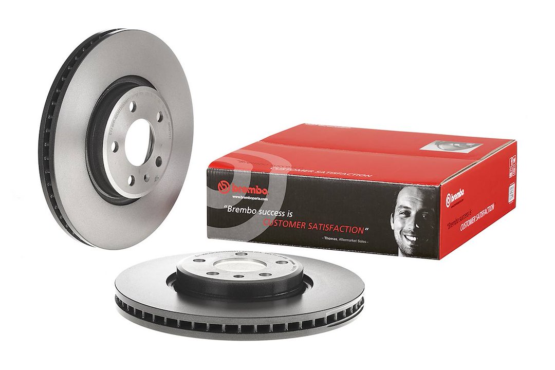 Brembo Brake Rotor, Vented, One Piece Design, Wheel Bolt Pattern 5 X 112 Millimeter – 09B97211C02