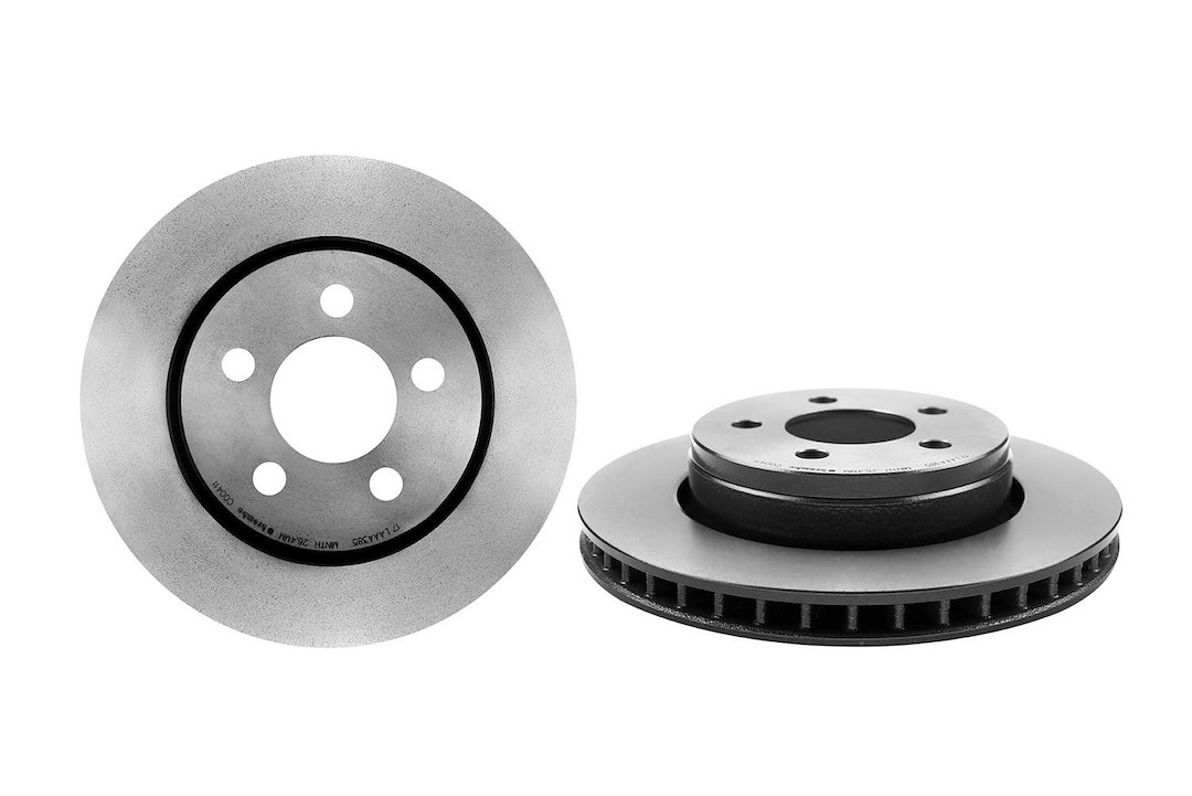 Brembo Brake Rotor, Vented, One Piece Design, Wheel Bolt Pattern 5 X 114.3 Millimeter – 09C00411C02