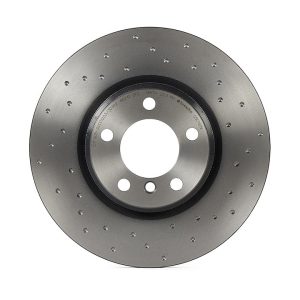 Brembo Brake Rotor, Xtra, Vented Cross Drilled, One Piece Design, Wheel Bolt Pattern 5 X 120 Millimeter – 09C1161XC02