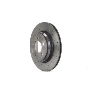 Brembo Brake Rotor, Xtra, Vented Cross Drilled, One Piece Design, Wheel Bolt Pattern 5 X 120 Millimeter – 09C1171XC02