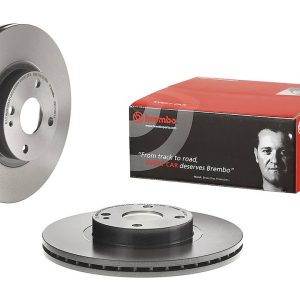 Brembo Brake Rotor, Vented, One Piece Design, Wheel Bolt Pattern 4 X 100 Millimeter – 09C13611C02