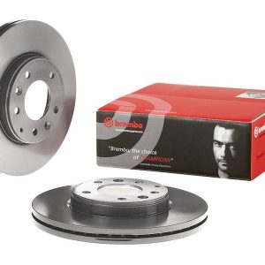 Brembo Brake Rotor, Vented, One Piece Design, Wheel Bolt Pattern 5 X 114.3 Millimeter – 09C17911C02