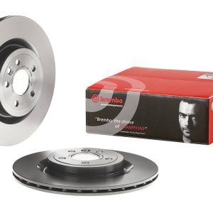 Brembo Brake Rotor, Vented, One Piece Design, Wheel Bolt Pattern 5 X 107.95 Millimeter – 09C20911C02