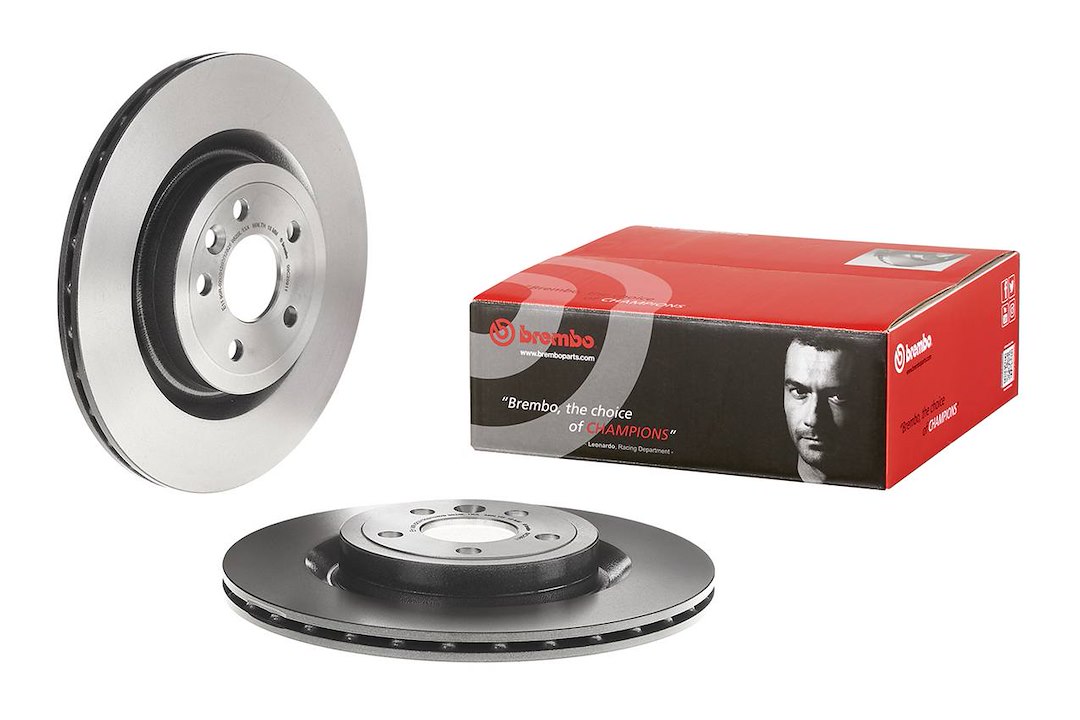 Brembo Brake Rotor, Vented, One Piece Design, Wheel Bolt Pattern 5 X 107.95 Millimeter – 09C20911C02