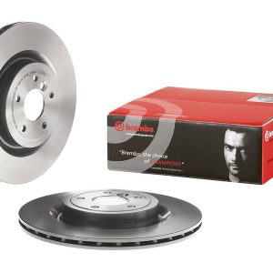 Brembo Brake Rotor, Vented, One Piece Design, Wheel Bolt Pattern 5 X 107.95 Millimeter – 09C20921C02