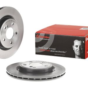 Brembo Brake Rotor, Vented, One Piece Design, Wheel Bolt Pattern 5 X 112 Millimeter – 09C21941C02