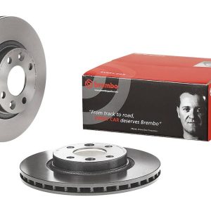 Brembo Brake Rotor, Vented, One Piece Design, Wheel Bolt Pattern 4 X 100 Millimeter – 09C28511C02