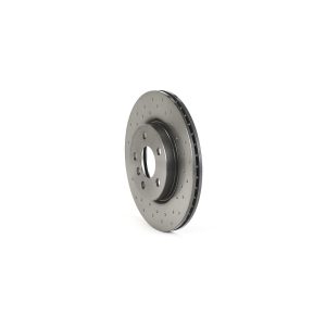 Brembo Brake Rotor, Xtra, Vented Cross Drilled, One Piece Design, Wheel Bolt Pattern 5 X 112 Millimeter – 09C3491XC02