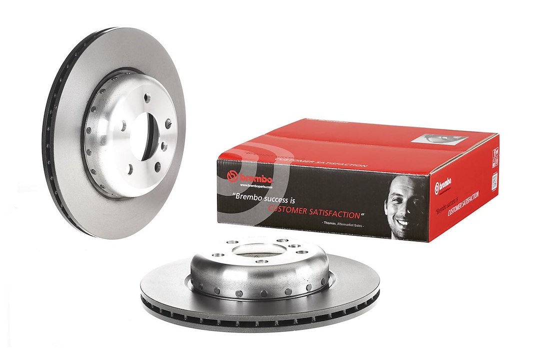 Brembo Brake Rotor, Vented, One Piece Design, Wheel Bolt Pattern 5 X 120 Millimeter – 09C41013C02