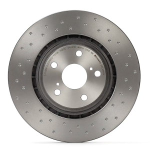 Brembo Brake Rotor, Xtra, Vented Cross Drilled, One Piece Design, Wheel Bolt Pattern 5 X 114.3 Millimeter – 09C4991XC02